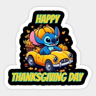 Giving Thanks Thanksgiving Stitch Thanksgiving 2023 Sticker